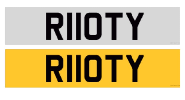 Plate for sale R11OTY R HOTTY Loty ROOT Y