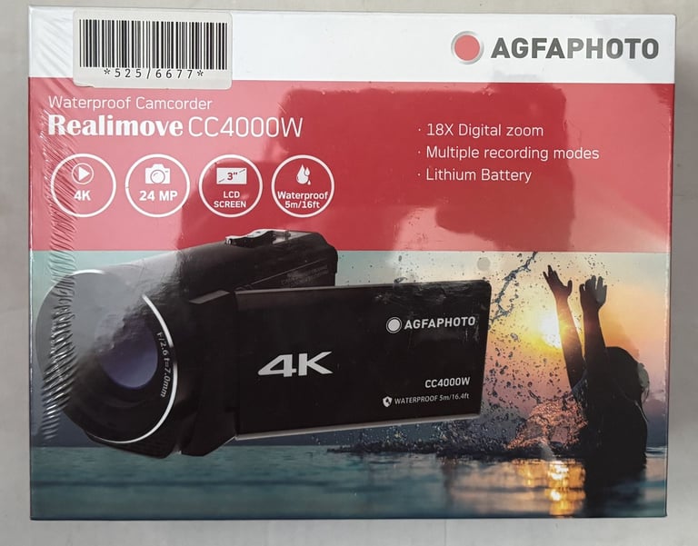 image for BRAND NEW SEALED 4K WATERPROOF CAMCORDER