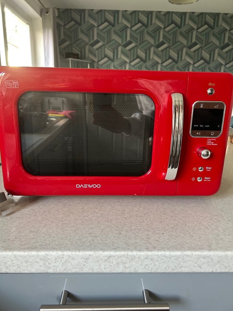 Daewoo Red digital microwave 