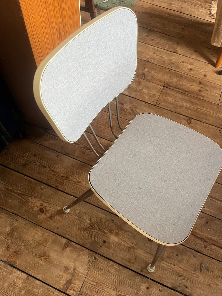 Vintage mid century Formica kitchen table and dining chairs