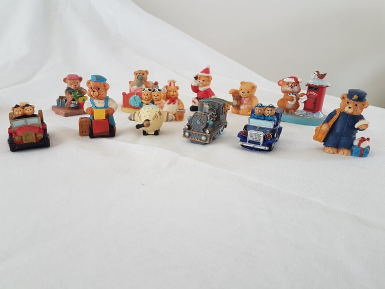 12 × Tatty Teddy Bear Ornaments