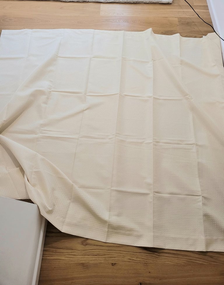 image for Single Large Cream Curtain - New