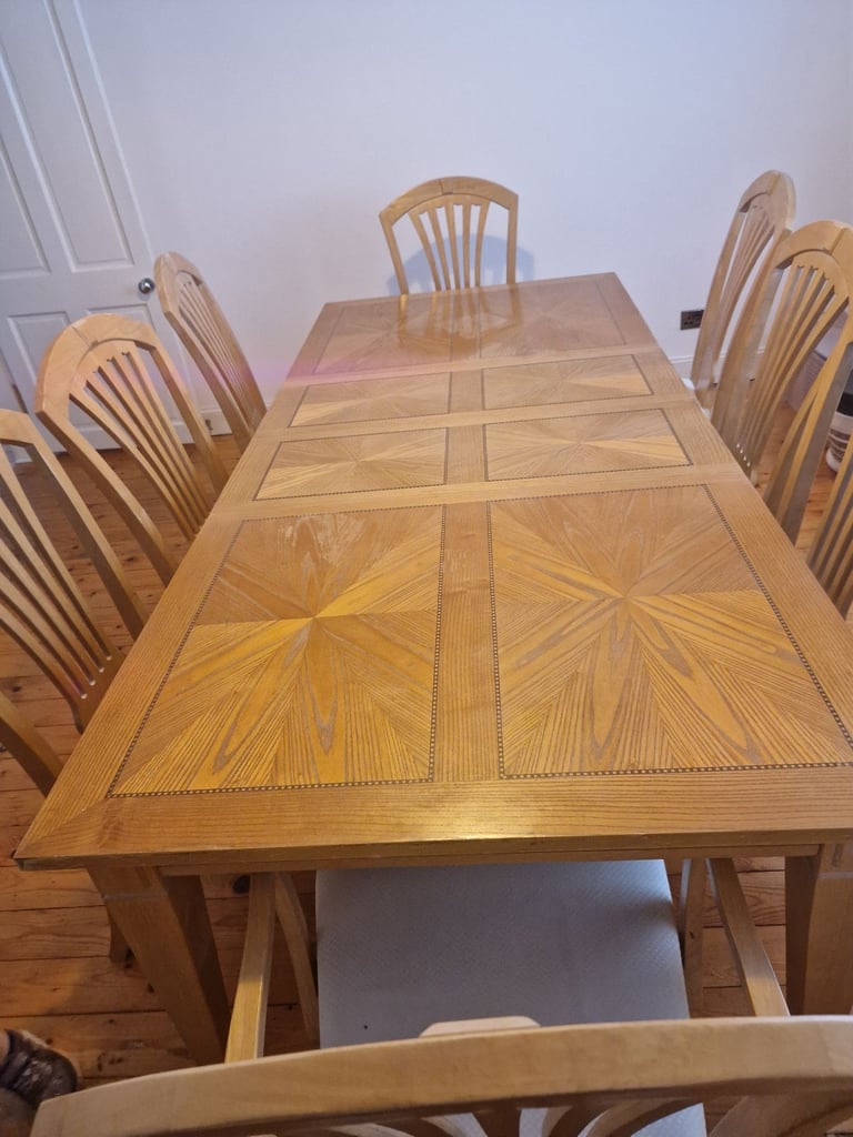 image for Dinning table set with 8 chairs 