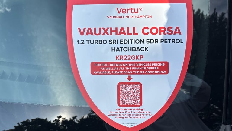 2022 Vauxhall Corsa 1.2 Turbo SRi Edition 5dr Petrol Hatchback Hatchback Petrol Manual