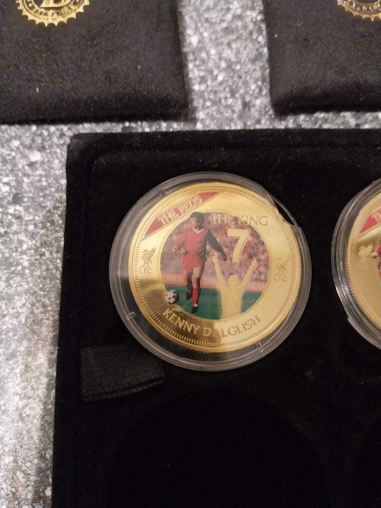 Liverpool FC 24ct Gold Layered Commemorative Medals