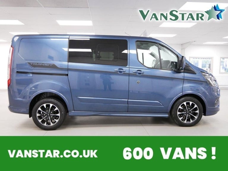 2020 FORD TRANSIT CUSTOM 320 2.0 EBL 185 SWB SPORT AUTO CREW 5 SEAT ( NO VAT )