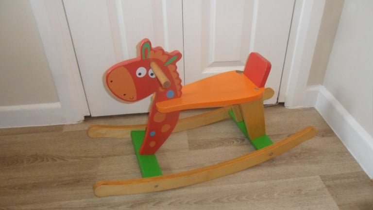 image for TODDLERS WOODEN ROCKER