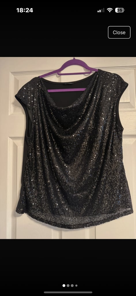image for Sequin top