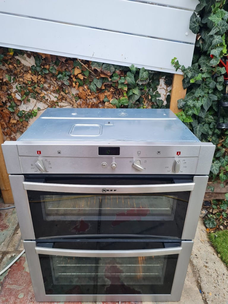 Neff double electric oven built under counter stainless Steel 