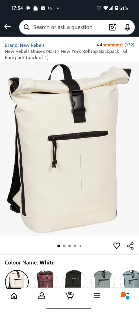New Rebels Unisex Mart - New York Rolltop Backpack
