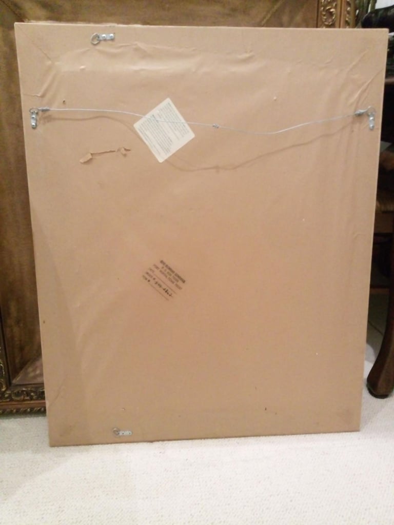 Large Solid Carved Wood Gold Wall Mirror, Mearsures 72 cm w x 88 cm h