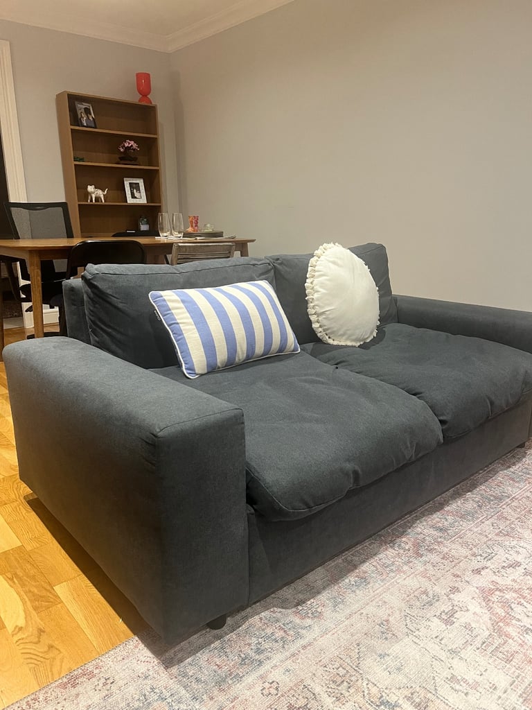 image for  Argos 2-Seater Sofa Bed – Charcoal (Like New!)