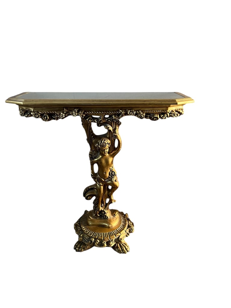 Lovely ornate cherub console table