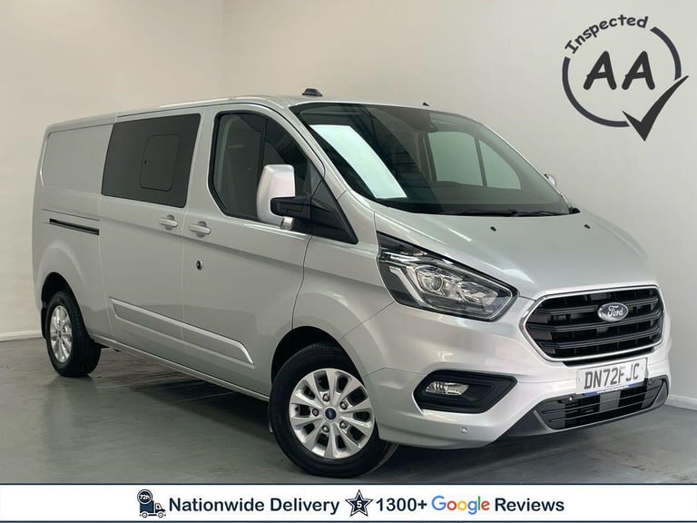 image for 2022 Ford Transit Custom 2.0 320 EcoBlue Limited Crew Van Auto L2 H1 Euro 6 5dr PANEL VAN Diesel ...