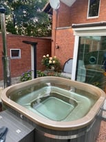 Acrylic Line Premium Wood Burning Hot Tubs with External Heater