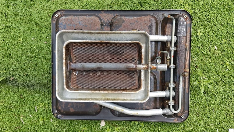 CRAMER and VANETTE gas hob and grill with glass lid for camper caravan motorhome boat.
