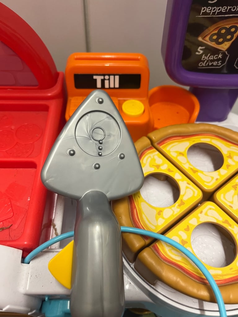 LeapFrog Build a Slice Pizza Cart Pretend Food Toddler Toy Music & songs Learn