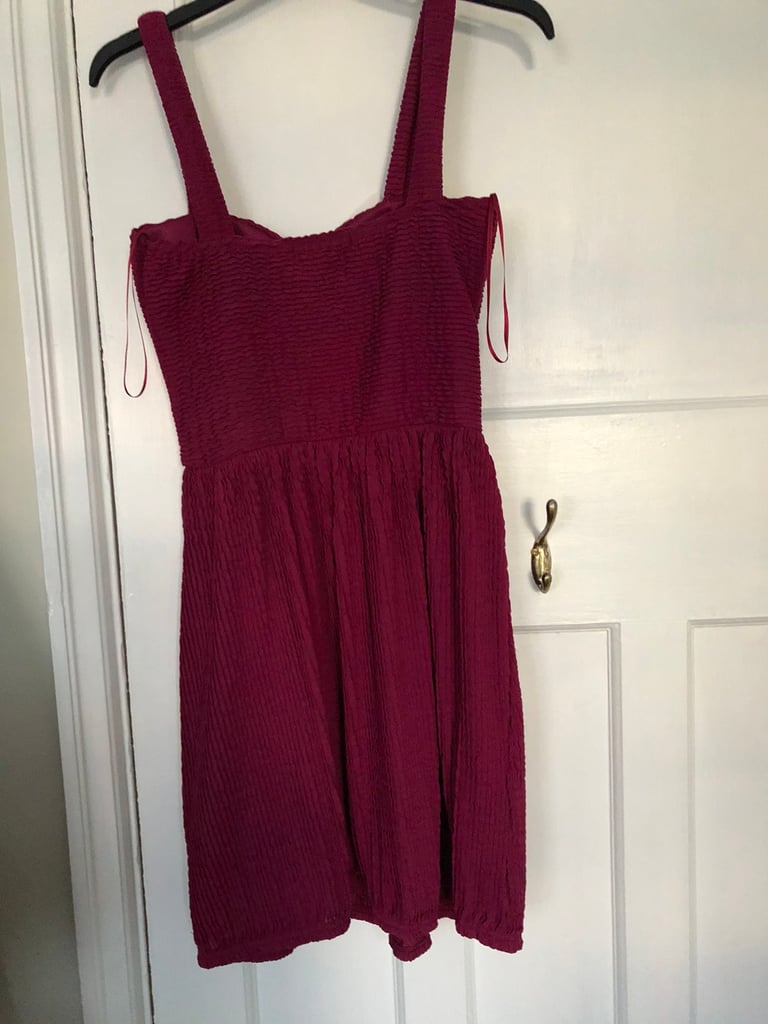 Wine coloured dress 