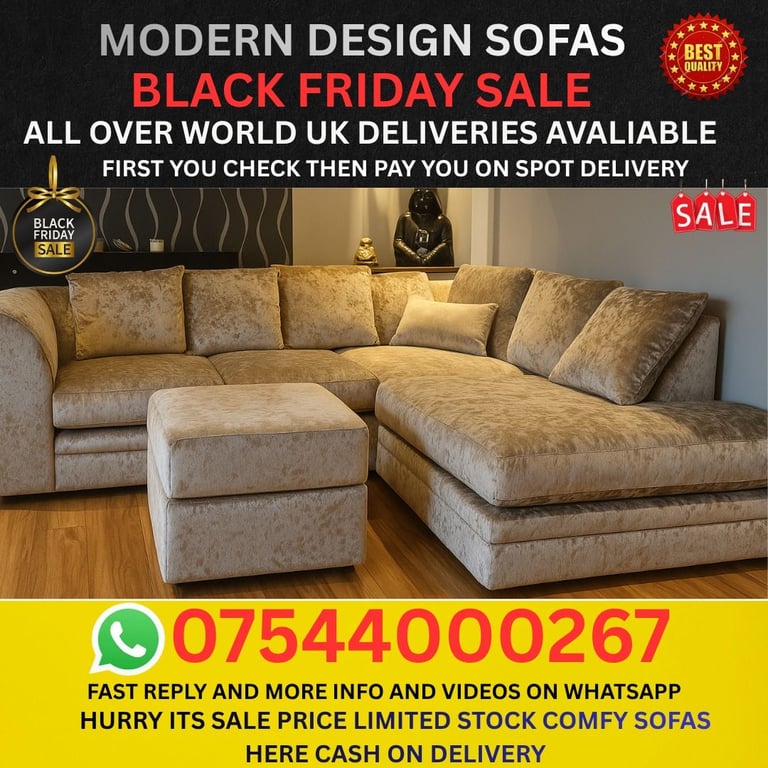 image for Factory Price Sofas – Black Friday Deals – Fast UK Delivery