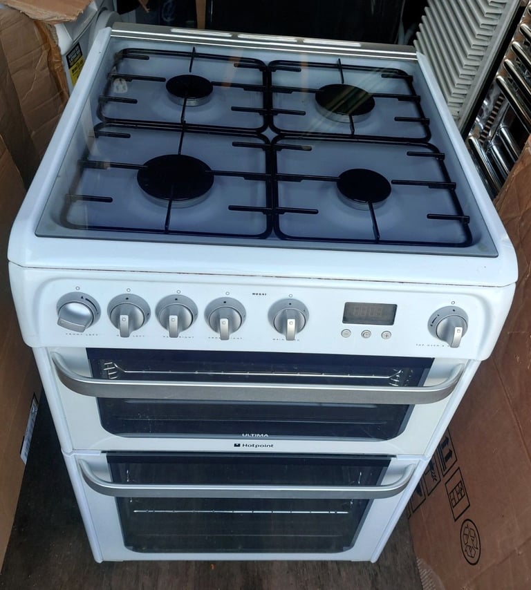 Hotpoint Ultima 60cm Double Oven Gas Cooker