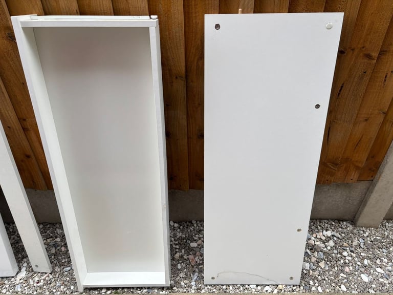 Used Stylish Gloss White Console Table With Drawer Office Desk