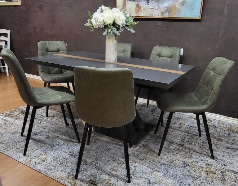 Ex-Display Dining Set Table & 6 Chairs