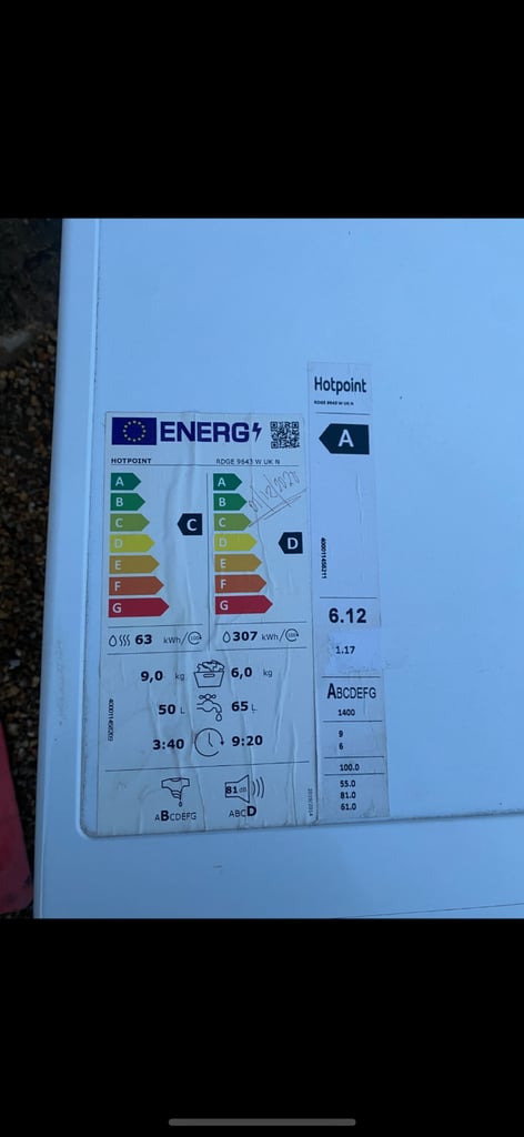 Hotpoint washer dryer #78