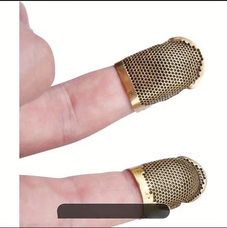 Metal needle finger guard 