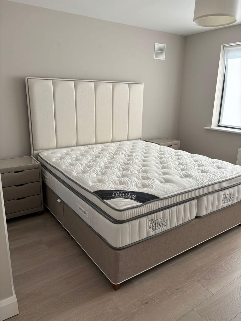 DIVAN 5FT King Size Bed Base >> Storage Drawers + Mattress Included >> Flat 20% Off >>>>