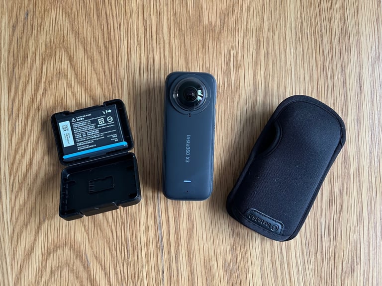 image for Insta360 X3 5.7K 360 Action Camera with extra battery and 64GB SD Card