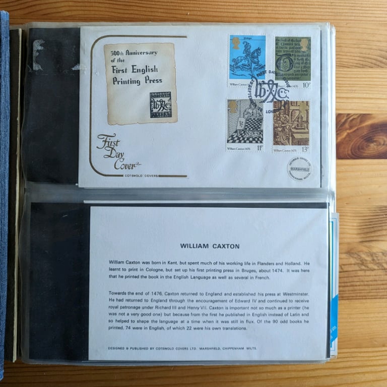 50p each 9x Stamp First Day of Issue covers - sorry, no coins in this ad