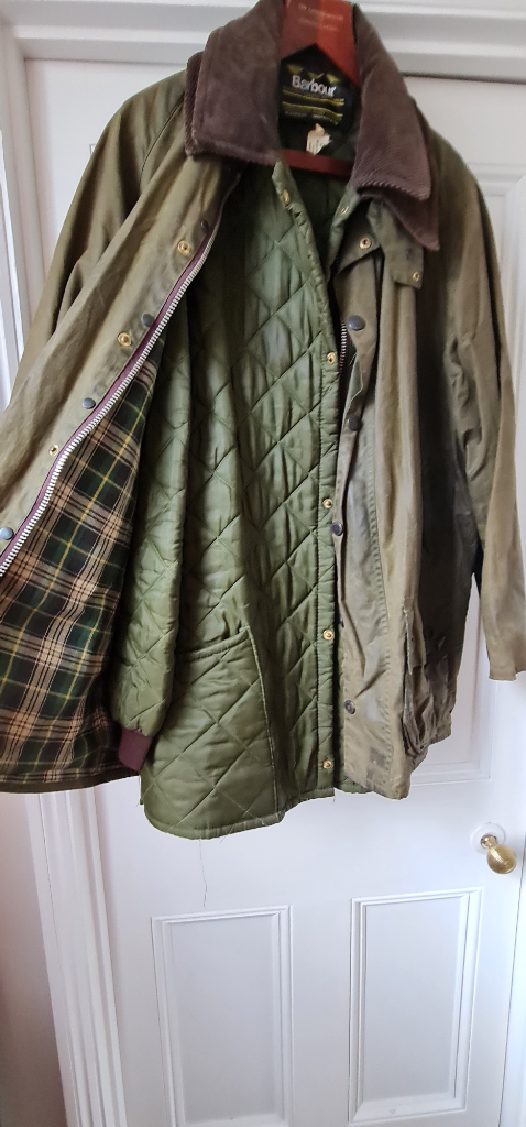 Large Barbour Wax Beaufort PLUS Barbour Quilted Liner.