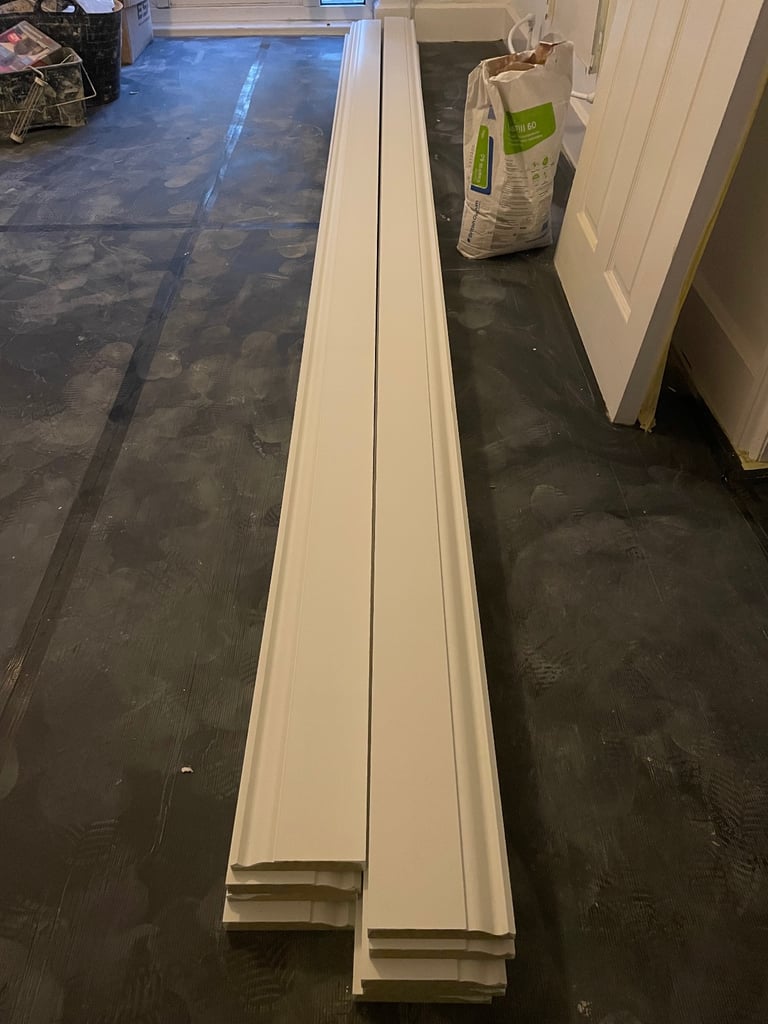 image for 9x High Density Moisture Resistant (MR) MDF_Ogee 1 Skirting Boards – 4200mm, Primed Finish