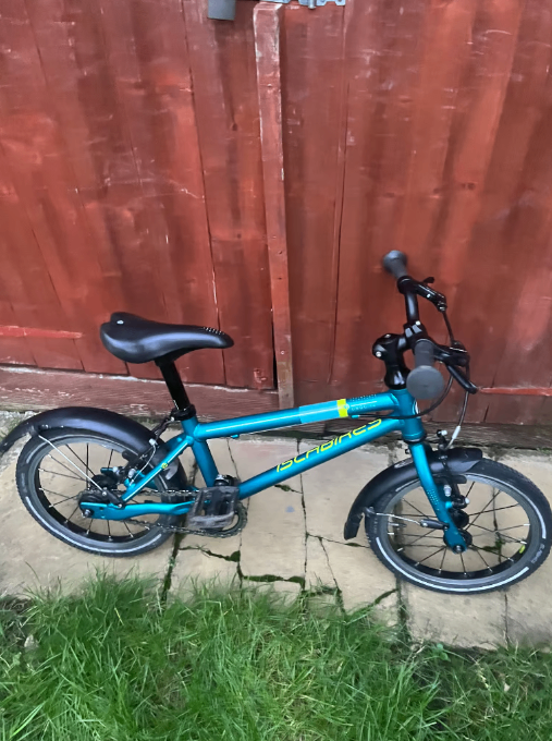 image for **Islabikes Cnoc 14 Large - Age Use 3+ Teal Colour Serviced with Mudguards Latest Model**