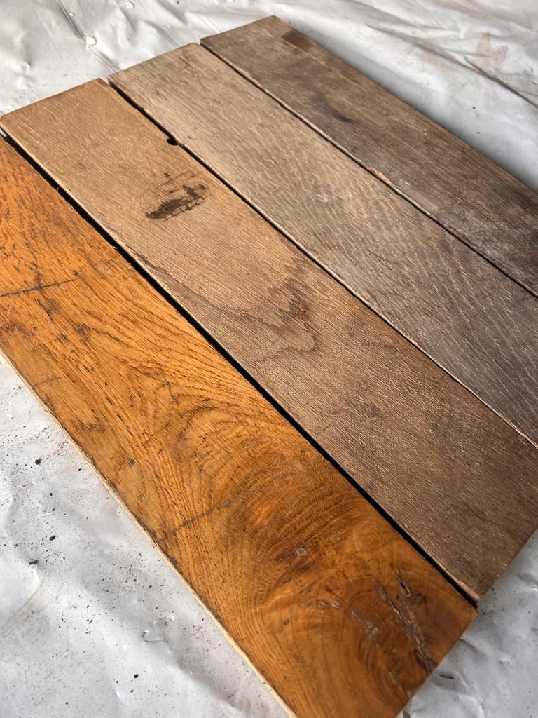 🌿 O408 — Reclaimed Oak Parquet Flooring (40 × 8 cm) @wood_job_uk