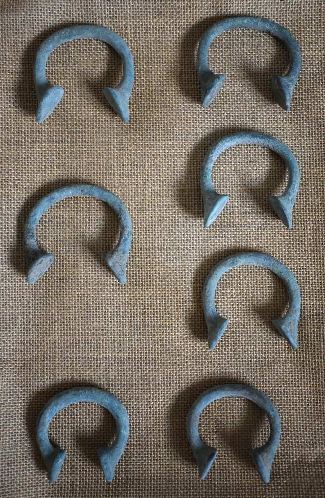 Antique West African Copper Bronze Metal Manilla Bracelet Bangle Currency S M L