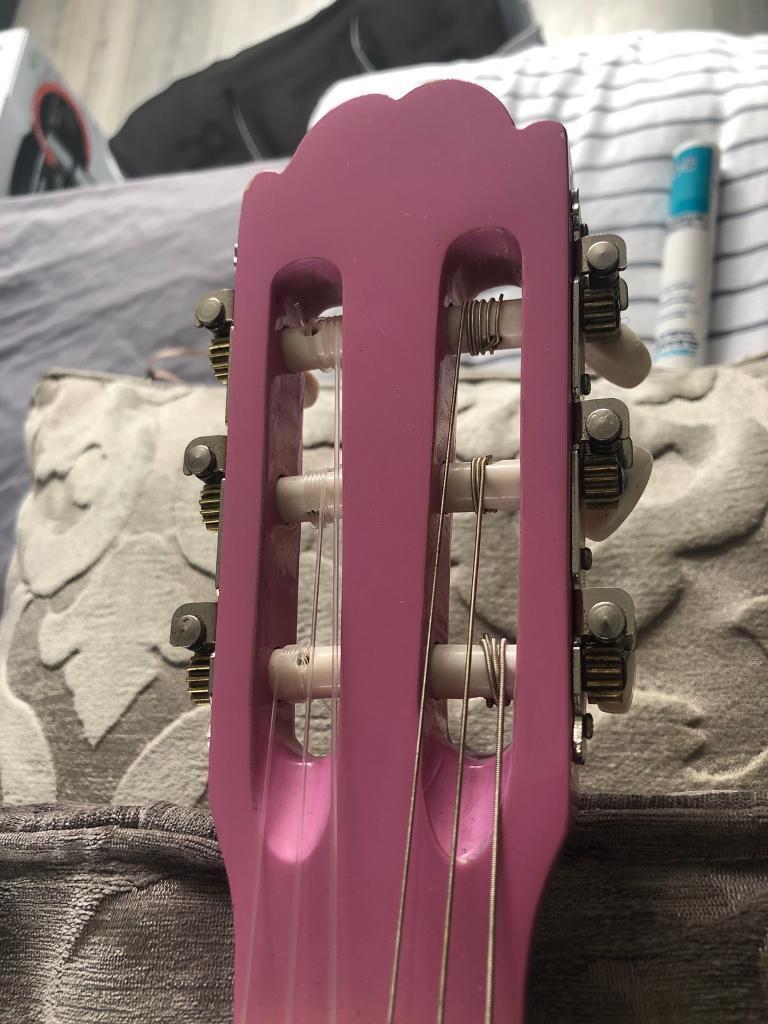 Pink guitar