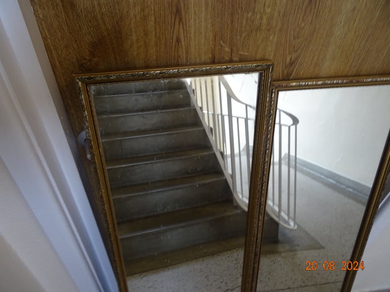  Large  mirror in frame  4ft  x 1ft.3