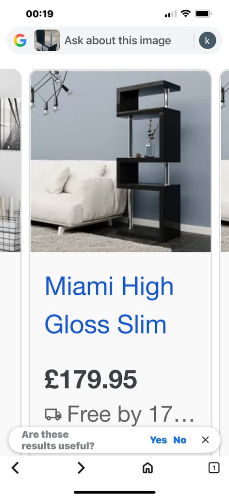Freestanding tall Black Hi-Gloss Shelf unit