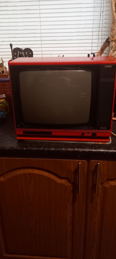 Pye portable colour tv. 
