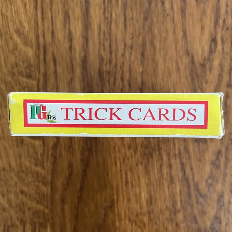 Pack/deck box of vintage PG Tips Tipps Family Trick Cards, Brooke Bond. Complete. £3 ovno. 