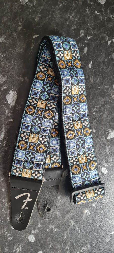 Fender Festival Guitar Strap 2" Jacquard Blue
