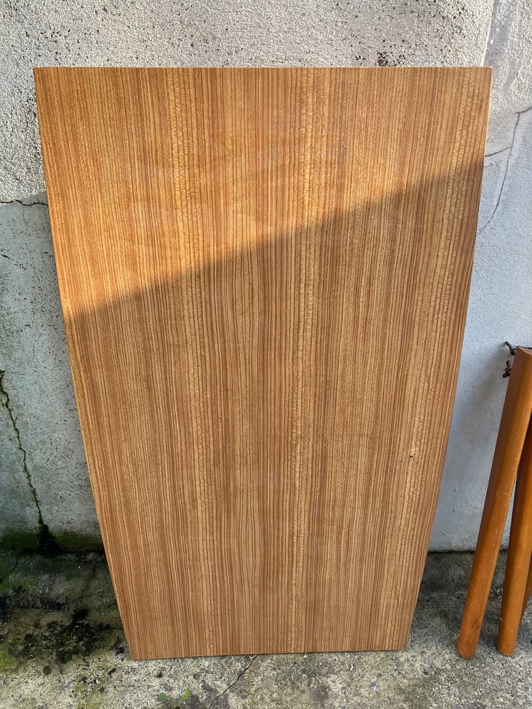 VINTAGE RETRO KITSCH MID CENTURY 1960s FORMICA TOPPED LARGE RECTANGULAR DINING KITCHEN TABLE