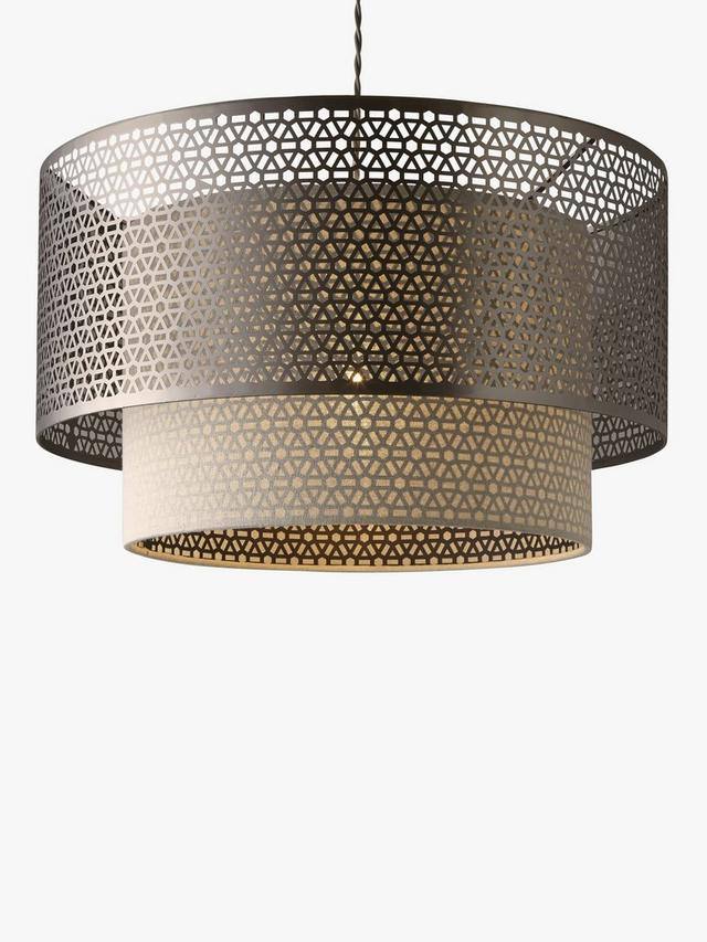 John Lewis Meena Fretwork Steel Ceiling Light RRP £150