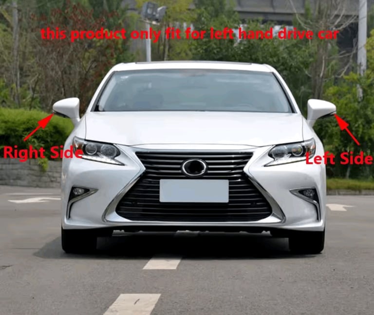 Pearl white Lexus Ct200h left side wing mirror cover (left hand drive car only)