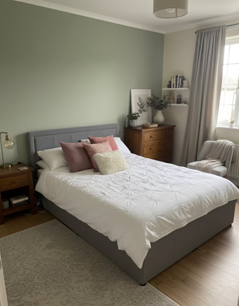 image for Double ottaman bed and mattress 