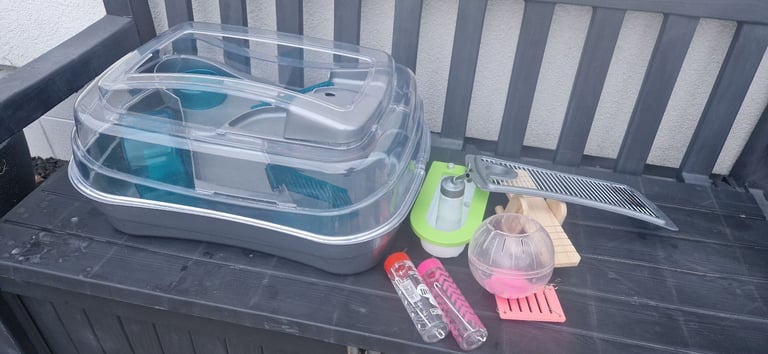 Hamster cage and accessories