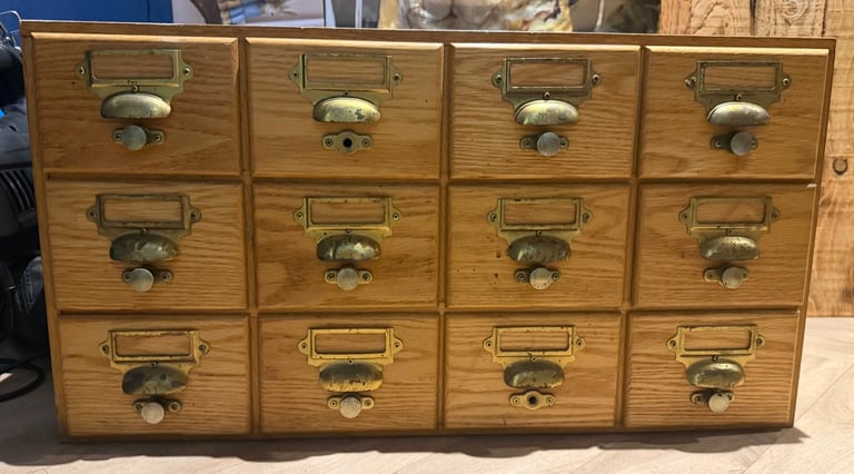 image for Index drawer library card cabinet 