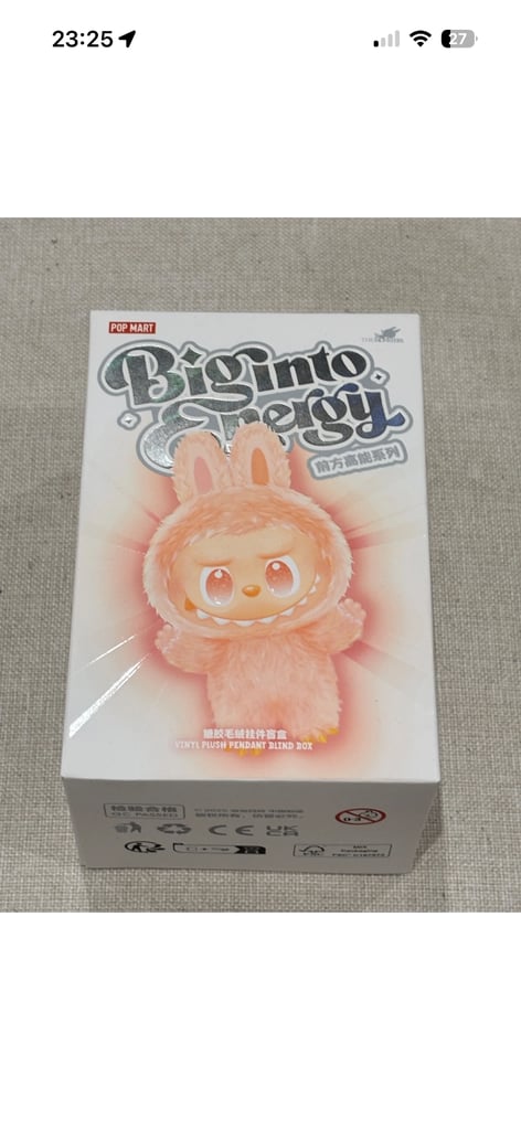 Sealed Big into energy labubu.