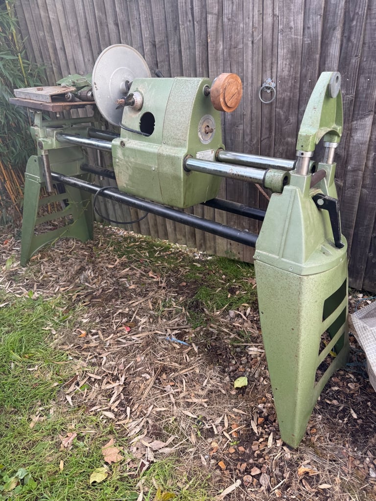 Multico workshop wood lathe with table saw and pillar drill built in 